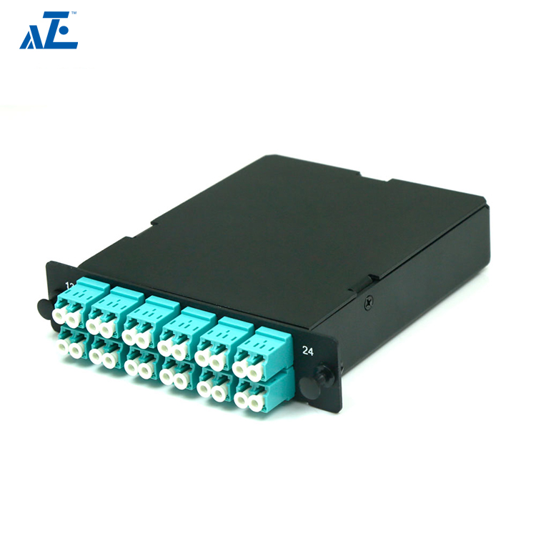 2x MTP-12 to 12x LC Duplex, 4 Fibers OM4 Multimode MTP MPO Cassette