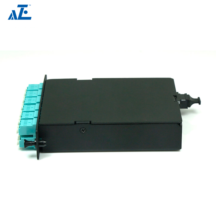 2x MTP-12 to 12x LC Duplex, 4 Fibers OM4 Multimode MTP MPO Cassette