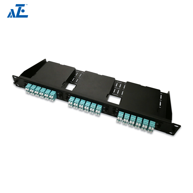 1U Premium Rack Mount Fiber Patch Panel with Sliding Rail and Modular Adapter Panel