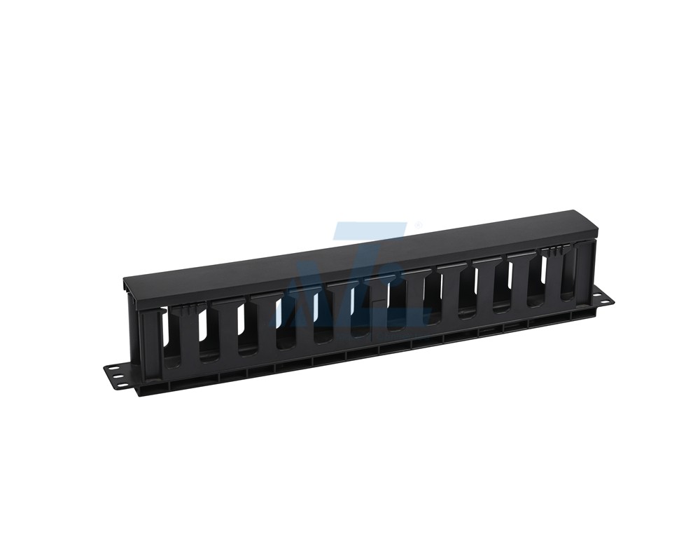 1U Horizontal Cable Manager,Fully Plastic Cable Duct