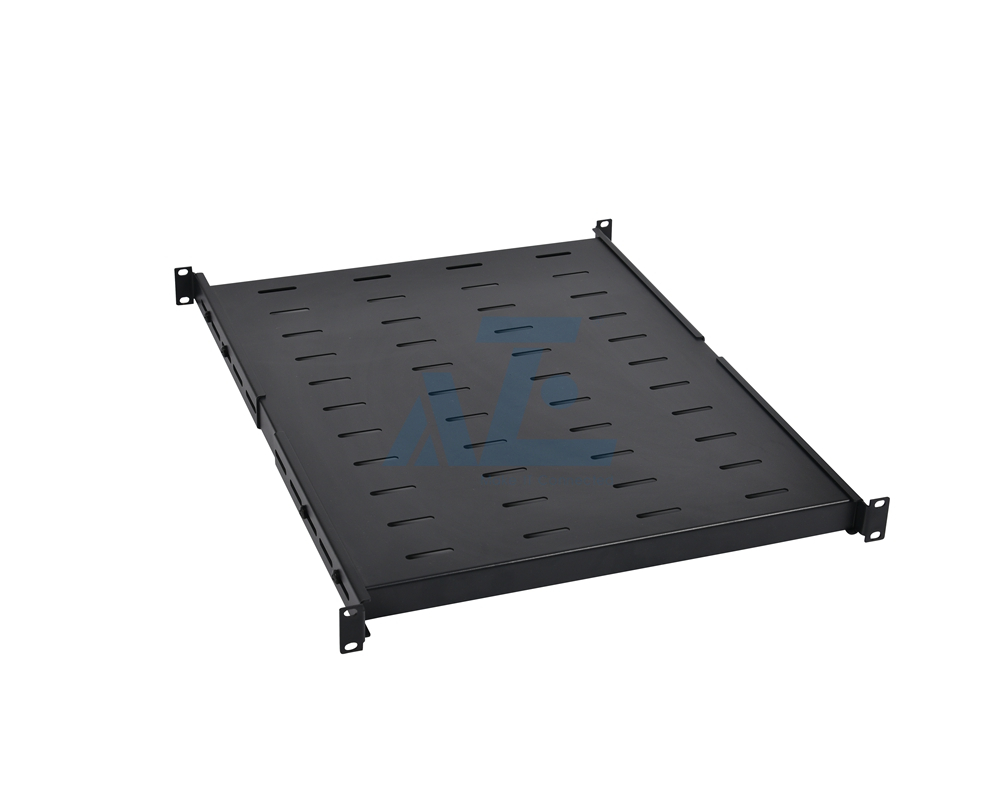 1U Depth Adjustable Fixed Shelf for Server Rack Enclosure