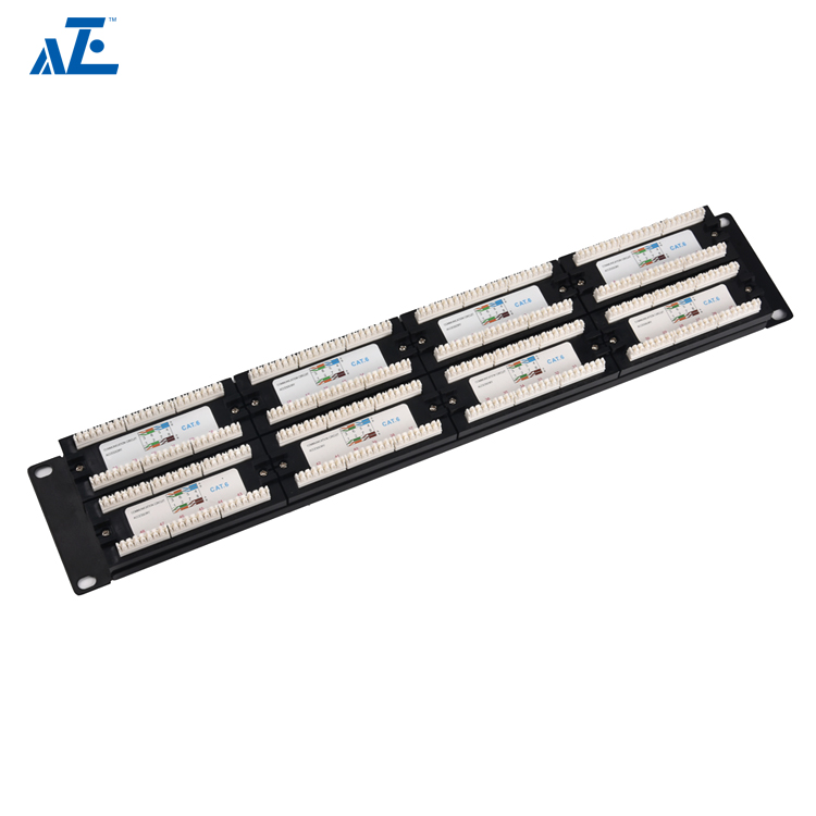 2U 48-Port CAT6 UTP Unshielded Patch Panel