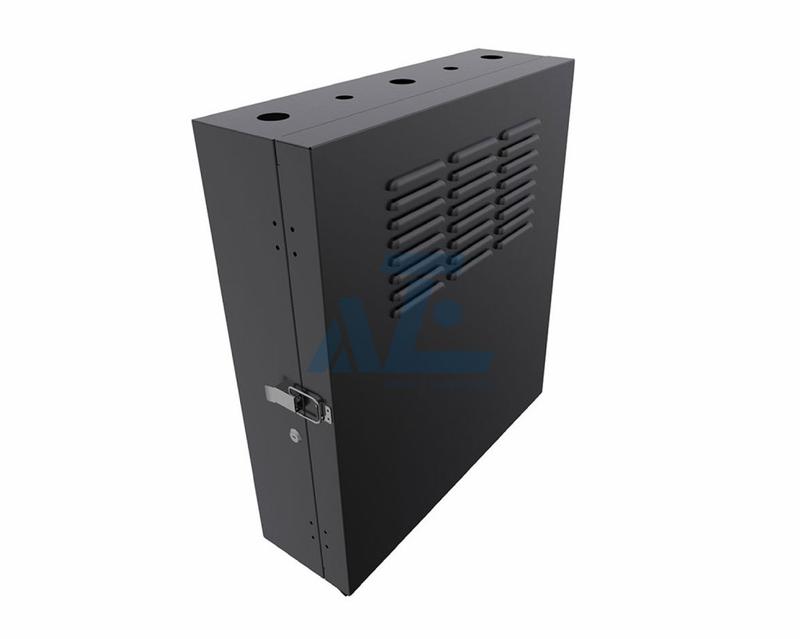 4U Vertical Wall Mount Rack Enclosure - 36 Inch Switch Depth