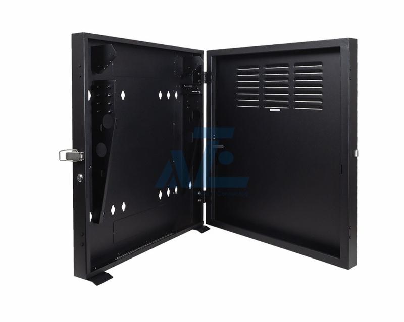 2U Vertical Wall Mount Rack Enclosure - 20 Inch Switch Depth