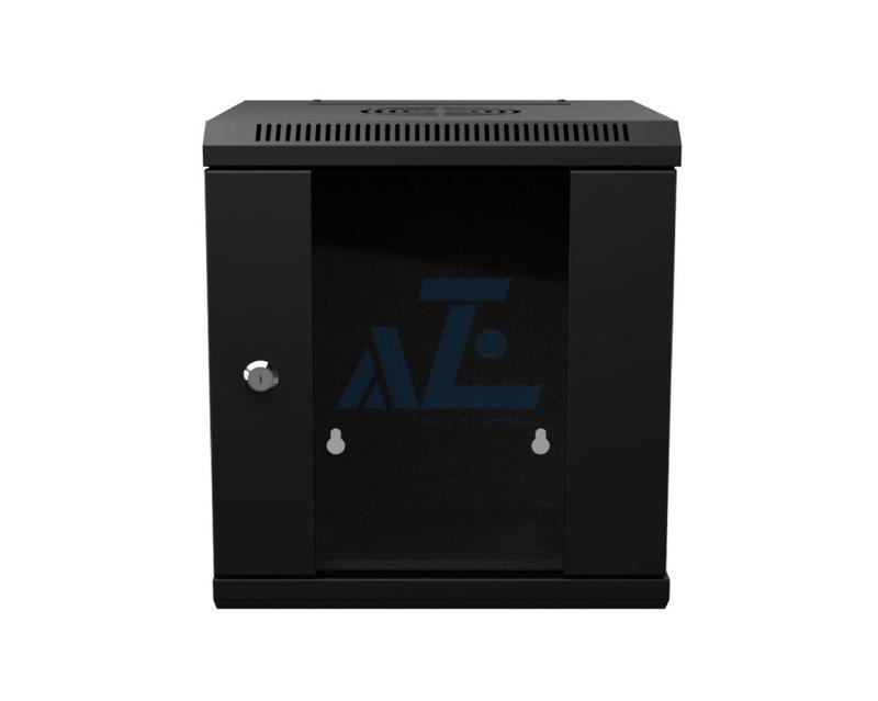 9U 10 in. SOHO Wall Mount Network Cabinet with Locking Glass Door,12 in. Deep