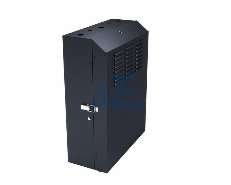 6U Vertical Wall Mount Rack Enclosure - 20 Inch Switch Depth