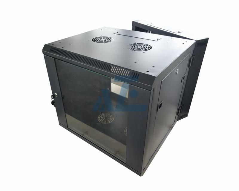 15U 600mmW x 600mmD Swing-out Hinged Wall Mount Network Cabinet