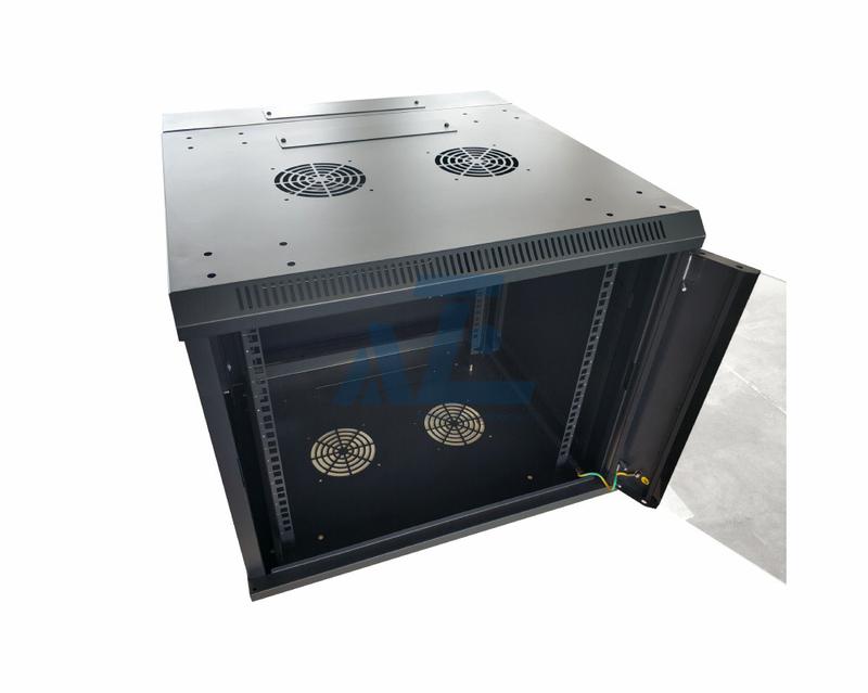 12U 600mmW x 600mmD Swing-out Hinged Wall Mount Network Cabinet Enclosure