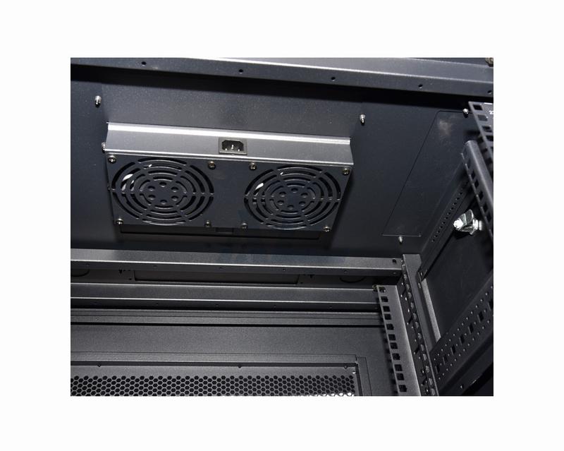 Half Height Network Rack Cabinet,18U, Black, 990H x 600W x 800D mm