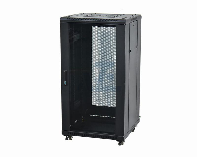 Network AV Rack Cabinet,18U, Black, 990H x 600W x 600D mm