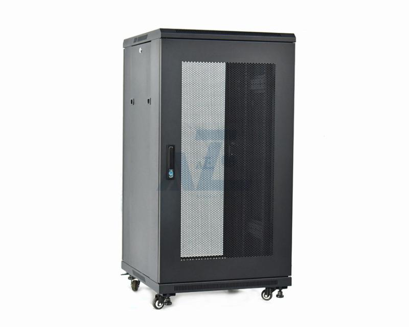 Half Height Network Rack Cabinet,27U, Black, 1390H x 600W x 800D mm