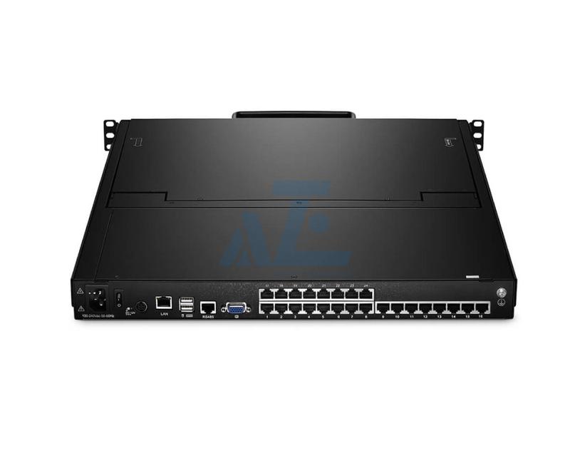 1U 17.3" FHD Widescreen 24 Port CAT5 LCD KVM over IP Switch 1-Local / 2-Remote Access