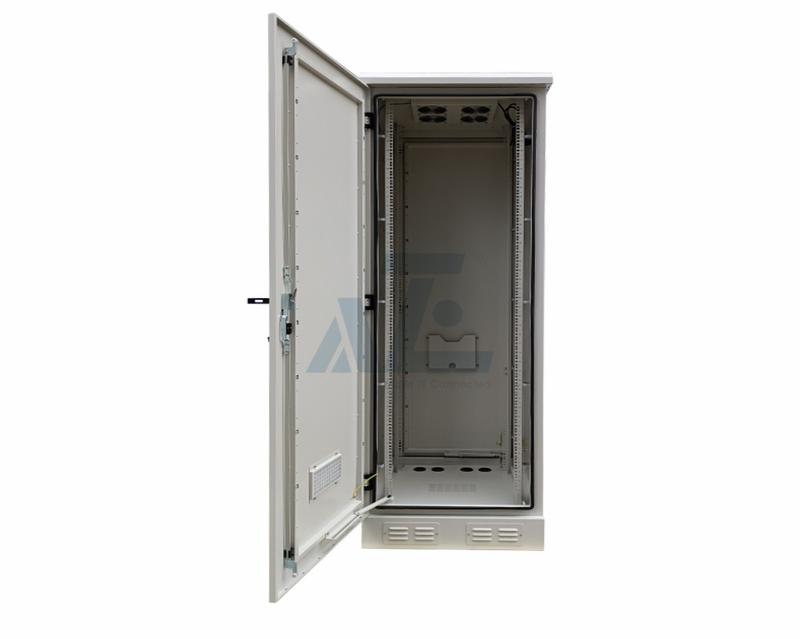 36U Weatherproof Outdoor Network Cabinet w/ Cooling Fans, IP55, 650W x 650D mm