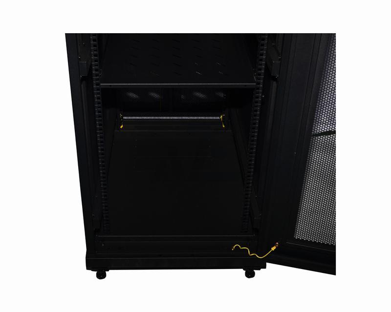 Floor Standing Network Rack Cabinet,45U, Black, 2170H x 600W x 800D mm