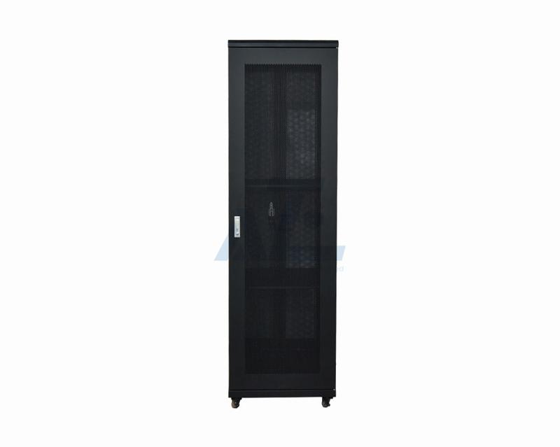 Floor Standing Network Rack Cabinet,37U, Black, 1833H x 600W x 800D mm