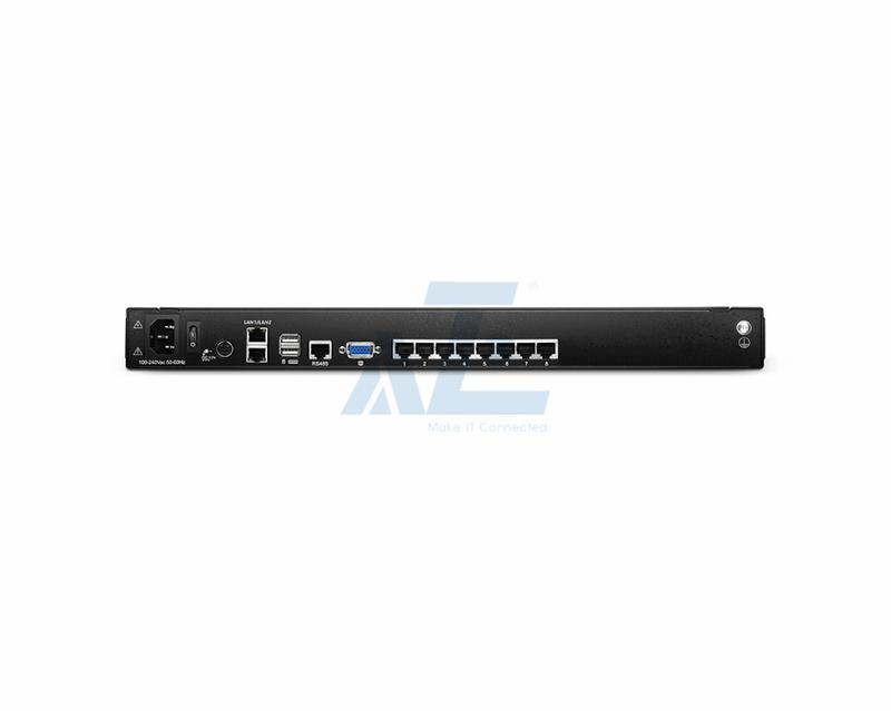 18.5" FHD Widescreen 8 Port CAT5 LCD KVM over IP Switch 1-Local / 2-Remote Access