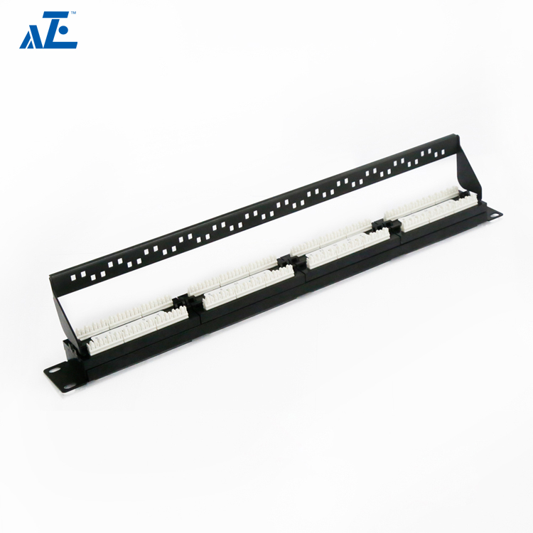 1U 24-Port CAT5e Unshielded UTP Patch Panel