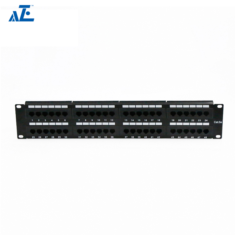 2U 48-Port CAT5e UTP Unshielded Patch Panel