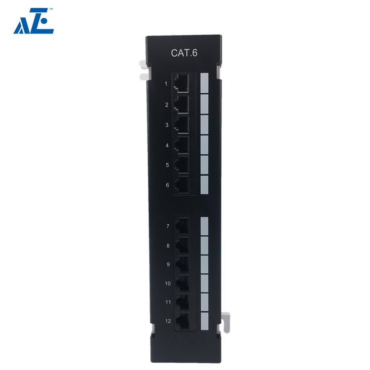 1U 12-Port CAT6 UTP Mini Patch Panel- Wall Mount