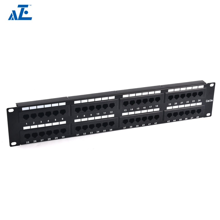 2U 48-Port CAT5e UTP Unshielded Patch Panel