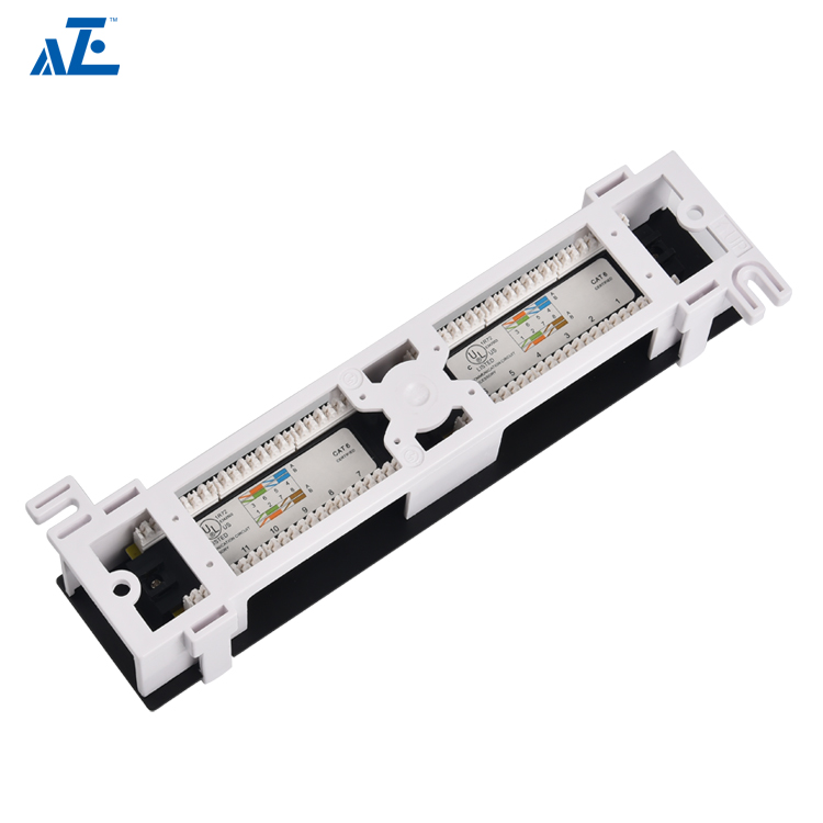 1U 12-Port CAT6 UTP Mini Patch Panel- Wall Mount