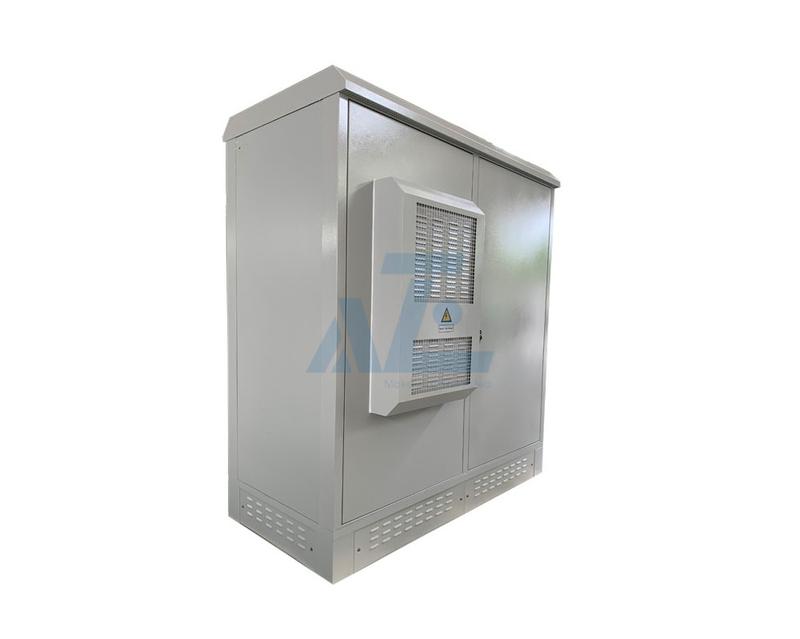 IP55 Rated Dual Bay Outdoor Lithium Battery and Solar Inverter Storage Cabinet System