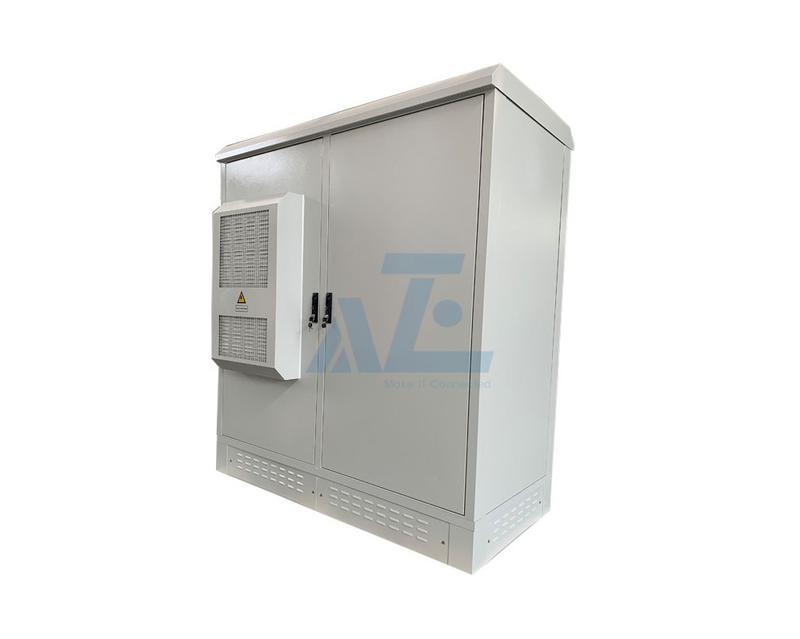 IP55 Rated Dual Bay Outdoor Lithium Battery and Solar Inverter Storage Cabinet System