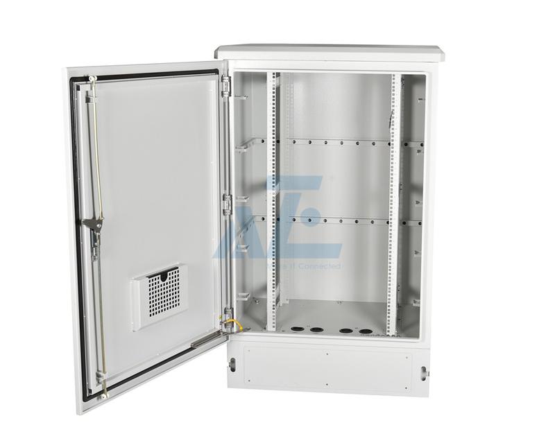 36U Waterproof Outdoor Rack Cabinet w/Cooling Fans, IP55, 800W x 800D mm