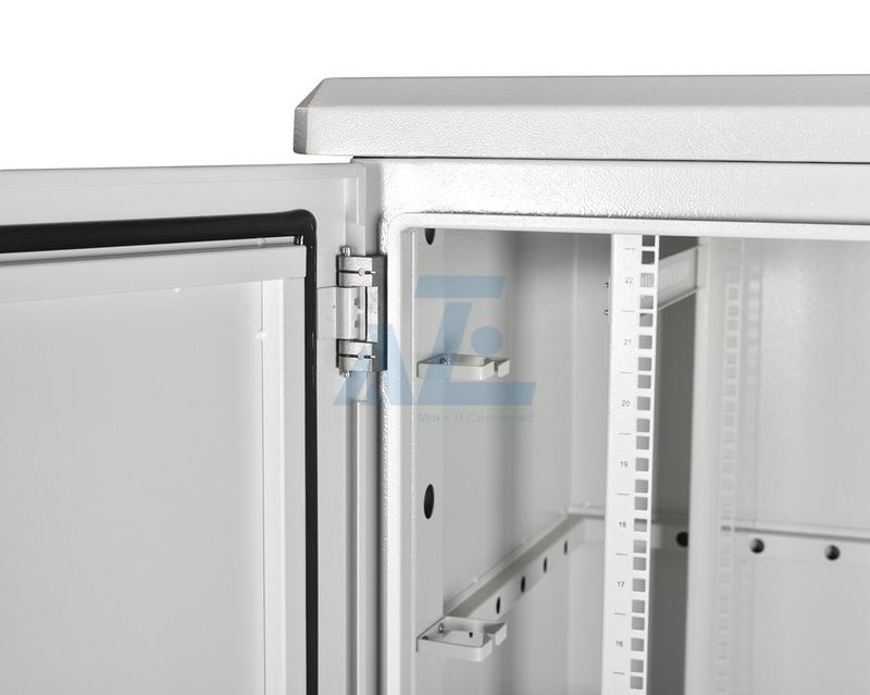 36U Waterproof Outdoor Rack Cabinet w/Cooling Fans, IP55, 800W x 800D mm