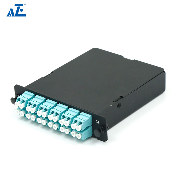 MPO-24 to 12x LC Duplex, 24 Fibers OM3 Multimode MTP MPO Cassette