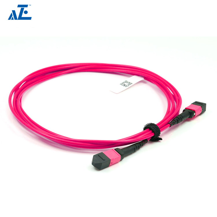 MTP Female 12 Fibers Type B Plenum (OFNP) OM4 (OM3) 50/125 Multimode Elite Trunk Cable