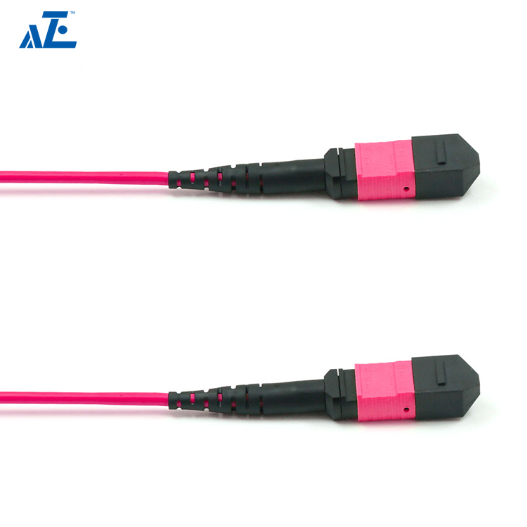 MTP Female 12 Fibers Type B Plenum (OFNP) OM4 (OM3) 50/125 Multimode Elite Trunk Cable