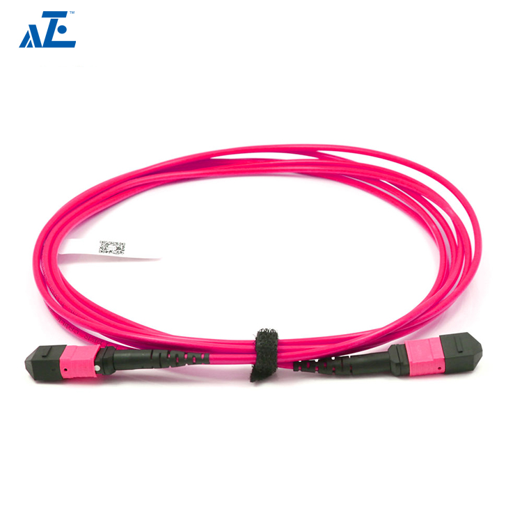 MTP Female 12 Fibers Type B Plenum (OFNP) OM4 (OM3) 50/125 Multimode Elite Trunk Cable