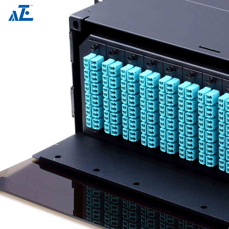 4U Rack Mount Fiber Patch Panel with Modual Adapter Panel or LGX MPO/MTP Cassette