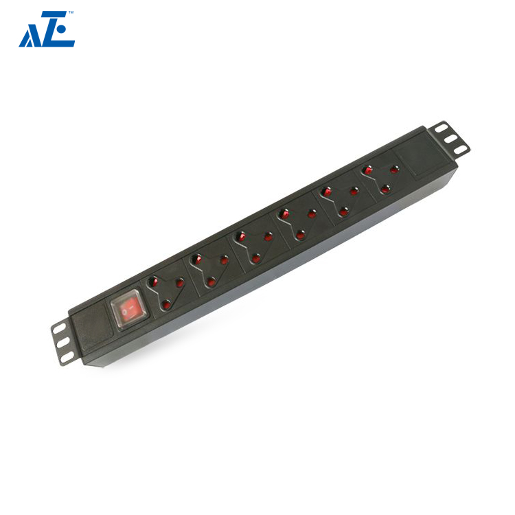 1U 19 inch Horizontal South Africa Type Basic Rack PDU