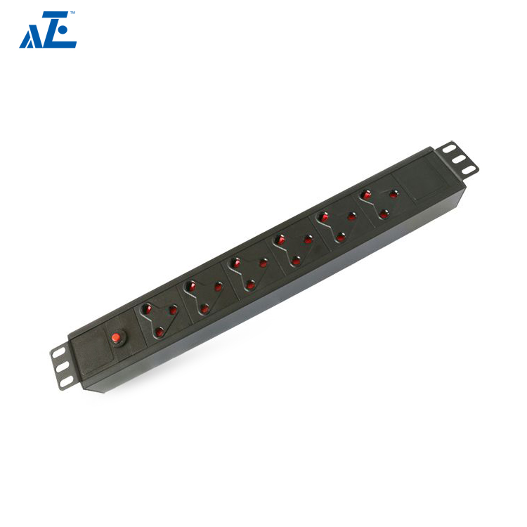 1U 19 inch Horizontal South Africa Type Basic Rack PDU