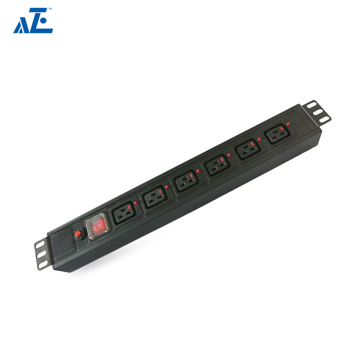 1U 19 inch Basic Rack IEC C19 PDU for Mining Data Center