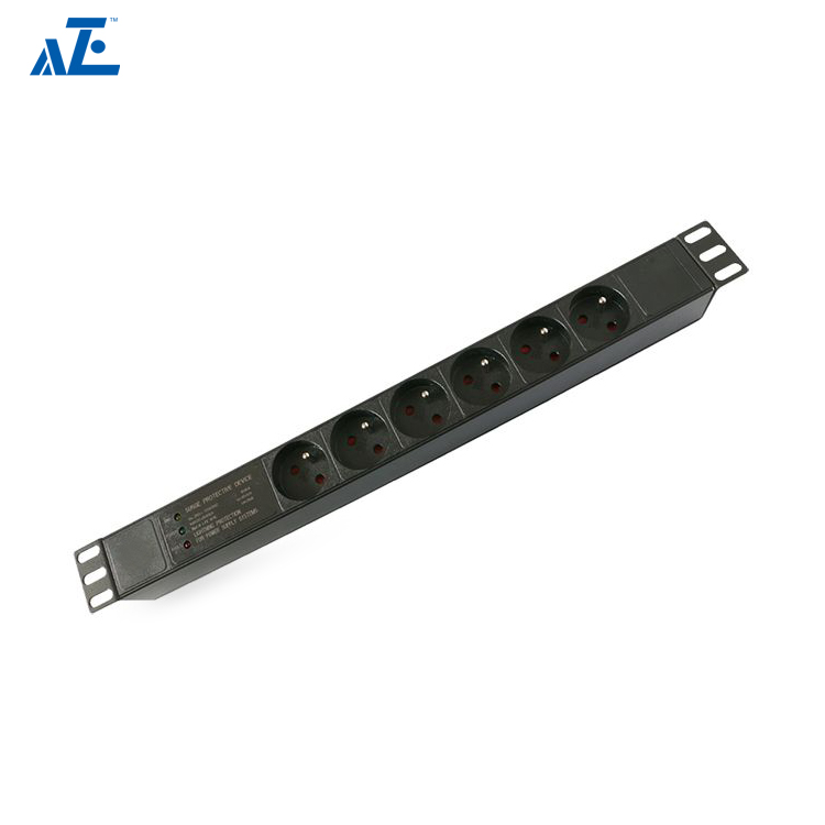 1U 19 inch French Basic Rack PDU- France Type Power Distribution Unit