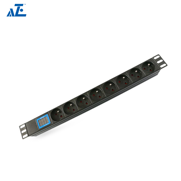 1U 19 inch French Basic Rack PDU- France Type Power Distribution Unit