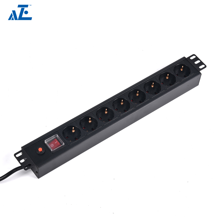 1U 19 inch Germany Basic Rack PDU- Europe Type Power Distribution Unit