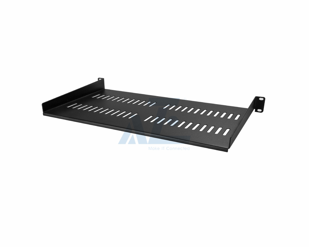 1U 6" Deep Server Rack Shelf - Universal Vented Rack Mount Cantilever Tray