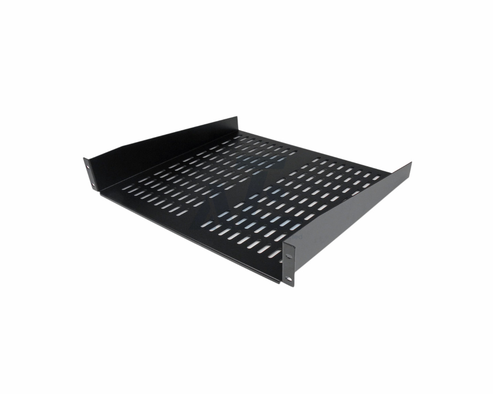 2U 16" Deep Server Rack Shelf - Universal Vented Rack Mount Cantilever Tray