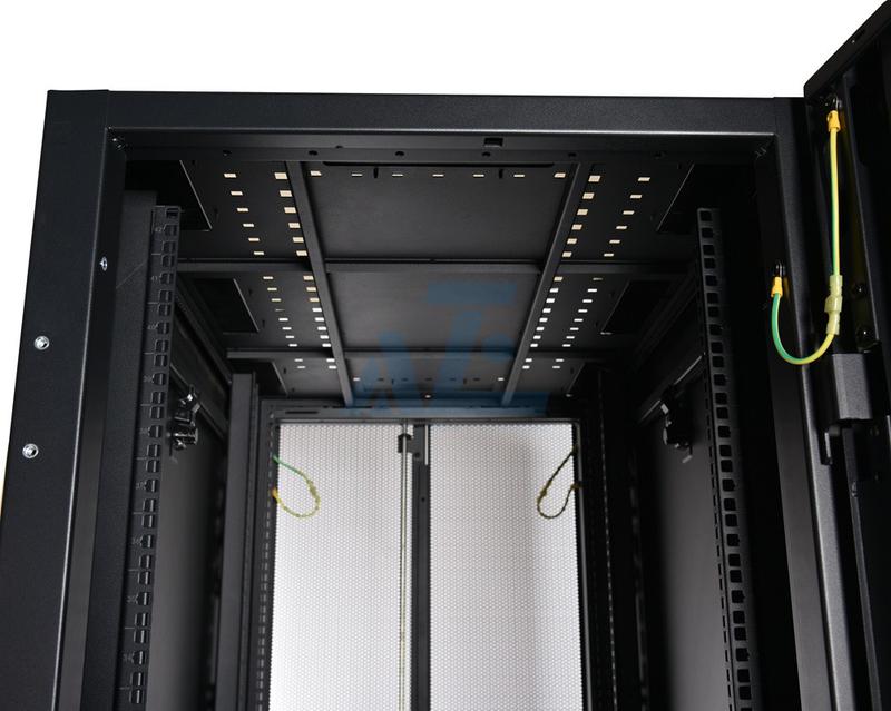 Server Rack Enclosure, 48U, Black, 2258H x 600W x 1200D mm | AZE