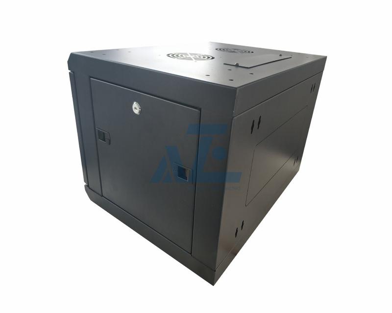 12U 600mmW x 450mmD Fixed Wall Mount Cabinet with Locking Glass Door