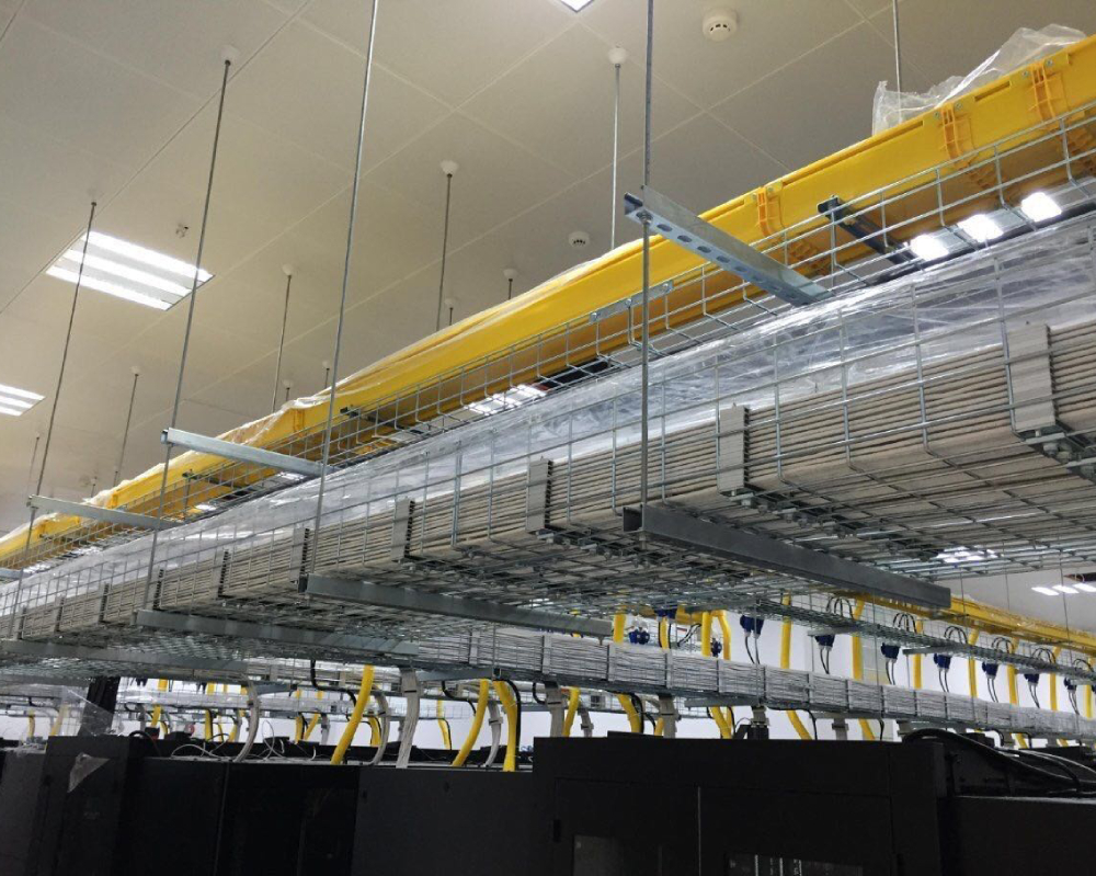 Optical Cable Tray for Data Center Aisle Containment