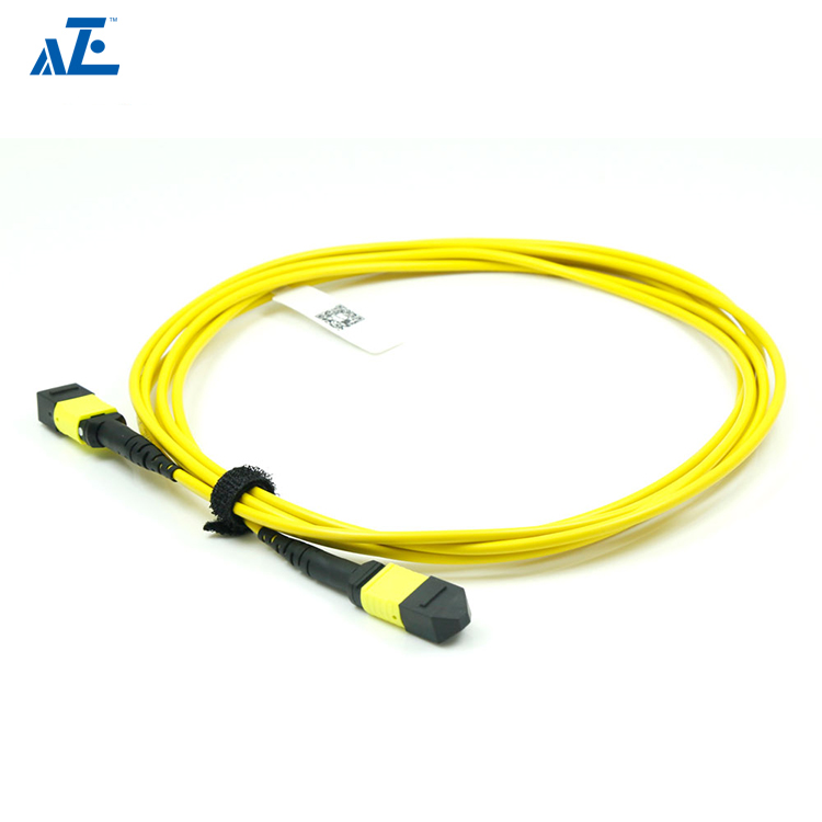 MTP Female 12 Fibers Type B LSZH OS2 9/125 Single Mode Elite Trunk Cable, Yellow