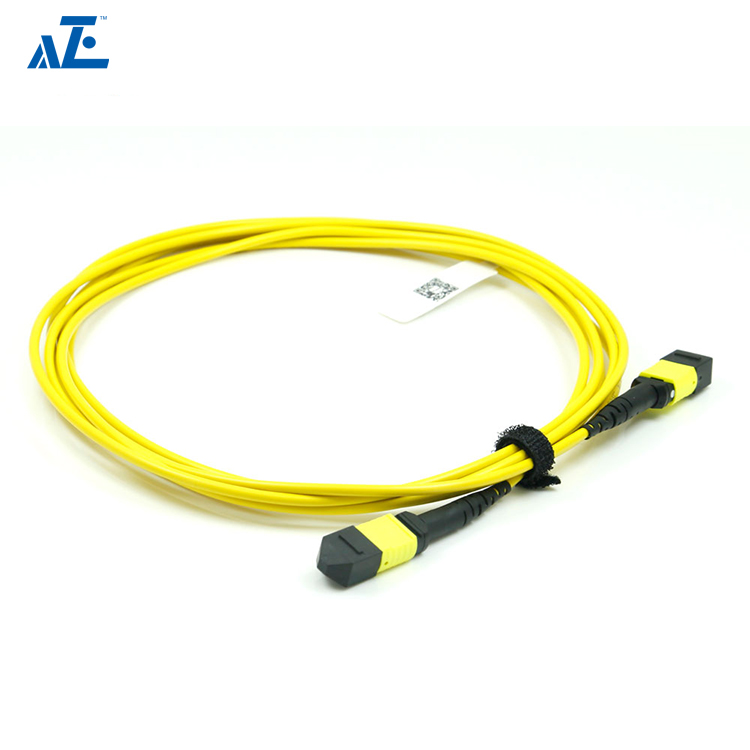 MTP Female 12 Fibers Type B LSZH OS2 9/125 Single Mode Elite Trunk Cable, Yellow