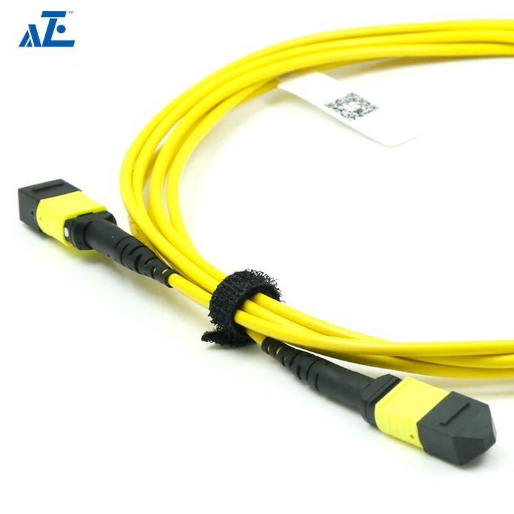 MTP Female 12 Fibers Type B LSZH OS2 9/125 Single Mode Elite Trunk Cable, Yellow